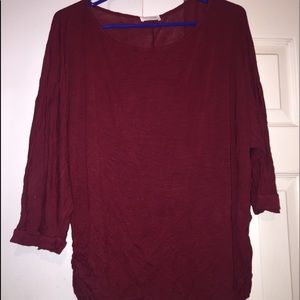 Burgundy blouse